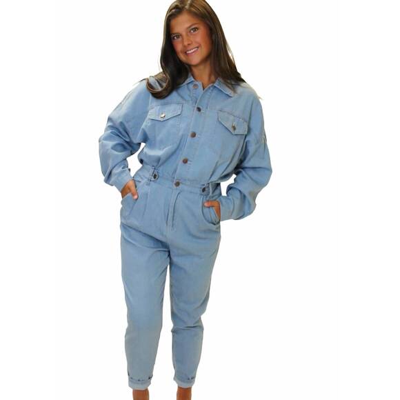 SPARKLE CITY Pants - NEW SPARKLE CITY jazz it up jumpsuit in denim